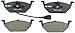 Bosch BP768A QuietCast Premium Semi-Metallic Disc Brake Pad Set For Volkswagen: 2000-2010 Beetle, 2000-2006 Golf, 2007-2010 Golf City, 1999-2005 Jetta, 2007-2009 Jetta City; Front