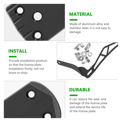 Support de Plaque d'immatriculation Moto Ninja ZX-6R 636 Noir - 5
