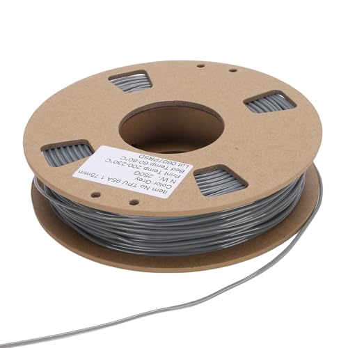 TPU Filament 1.75mm 250g, 95A Flexible Soft Thermoplastic Polyurethane, High Versatile Printing Materials for 3D Printer