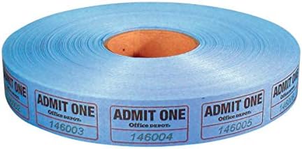 Amazon.com: Rollo de boletos de Office Depot, cupón individual, surtido,  rollo de 2.000, sin elección de color, 215000147 : Productos de Oficina