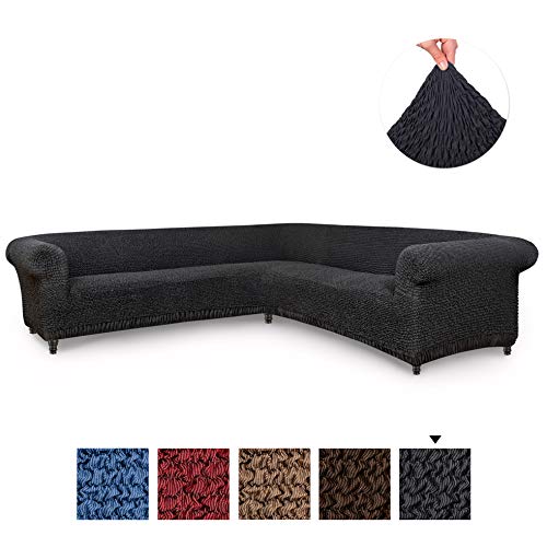 Sectional Sofa Cover - Corner Couch Cover - Corner Slipcover - Cotton Fabric