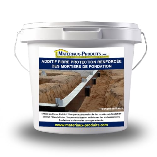 MATPRO Additif fibre protection renforcée des mortiers de fondation 220 L Noir