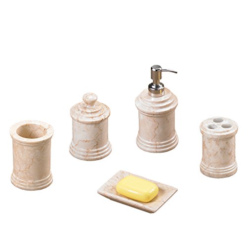 Creative Home Champagne Marble Column Toothbrush Holder #TOP1