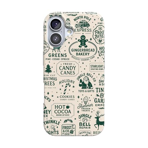 Casely iPhone 17 Case | Santa's Stamps | Holiday Market | Compatible with MagSafe | Classic Ultra Slim Design