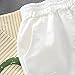 Boys Shorts Spring Summer Toddler Kids Fashionable Pocket Casual Apparel for Active (White, 2-3 Years)