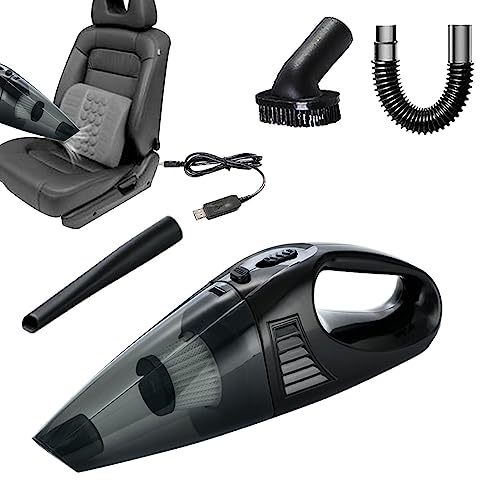 KERALI Aspiradora de mano para coche, pequeño limpiador inalámbrico recargable para el hogar, accesorios de limpieza del hogar, aspiradora portátil para cama, sofá, escritorio, asiento de coche,