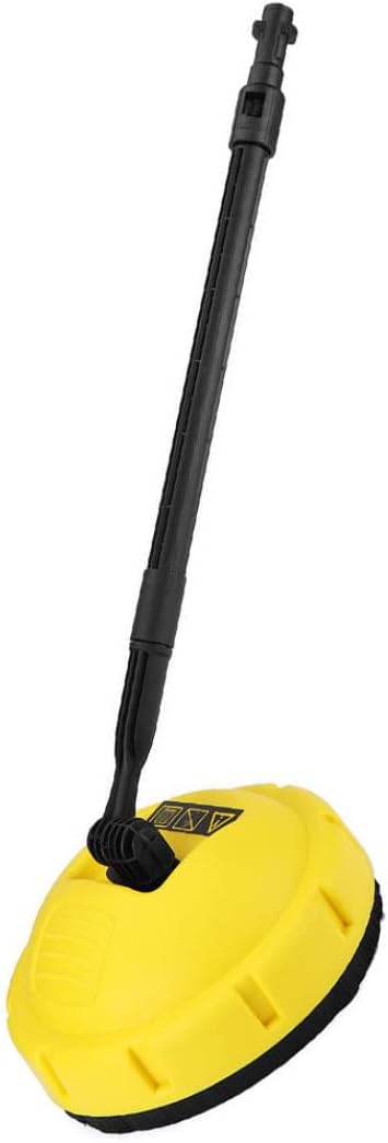 Surface Brush,Pressure Washer Rotary Surface Cleaner Accessories with Long Reach Handle, High Pressure Washer Rotary Jet Surface Cleaner Compatible with Karcher K Series K2 K3 K4 Cleaning