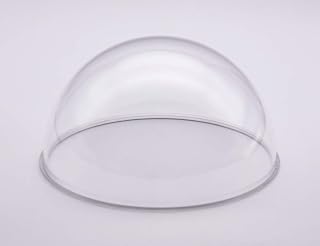 JMX Acrylic/PC CCTV Camera Dome Cover Security Camera Housing Skylight Window Pet Dog Fence Window (6 Inches H: 3.244", Transparent)