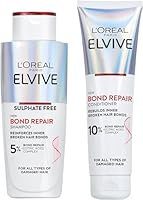 L'Oréal Paris Elvive Bond Repair, Duo Bundle, Shampoo and Conditioner, With Citric Acid, For All Types Of Damaged Hair