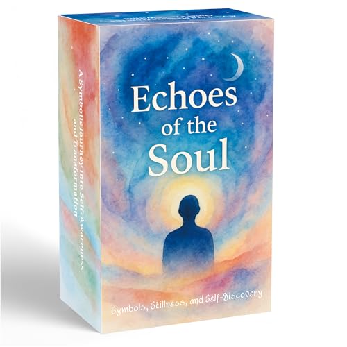 GZXINKE Echoes of The Soul Oracle Deck, Oracle Cards for Beginners, 54-Card Deck for Self-Discovery, Healing, Intuitive Growth, Guided Messages, Mindfulness Oracle Cards