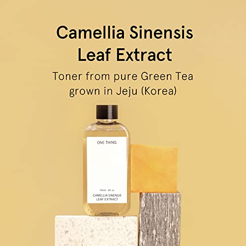 One Thing Camellia Sinensis Leaf (Green Tea) Extract | Soothing Brightening Facial Toner With Tea Tree For Sensitive Oily Dehydrated Acne Prone Skin | Korean Skin Care (5 Fl. Oz.) #TOP1