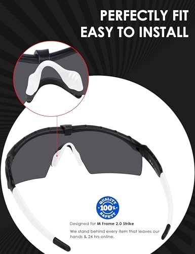 Image of BLAZERBUCK Replacement Earsocks & Nosepieces & Frame Clip for Oakley M Frame 2.0 Strike
