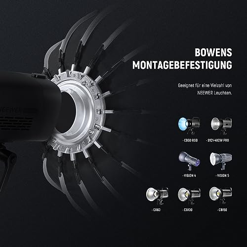 Neewer 34 Zoll/85 cm Parabolische Softbox für Aufsteckblitz