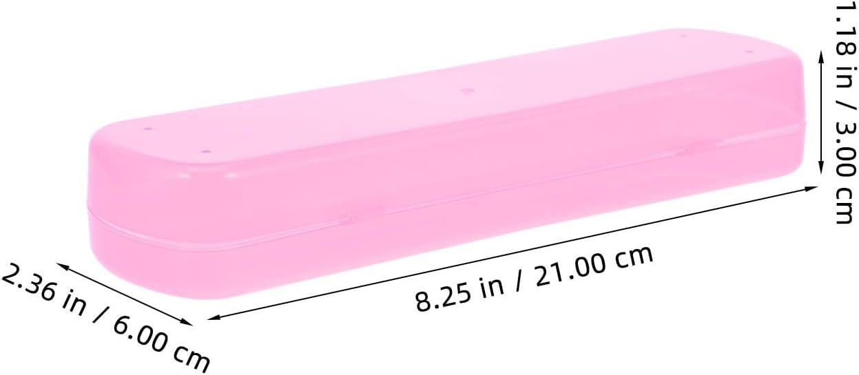 3pcs Pink Pp Toothpaste Box Portable Travel Toothbrush Case Organizer | Good Sealing, Leak Resistant, Lightweight, Bathroom Storage and Outdoor Use