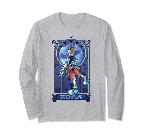 T-shirt Sora Kingdom Hearts Nouveau Celestial poster manche longue homme