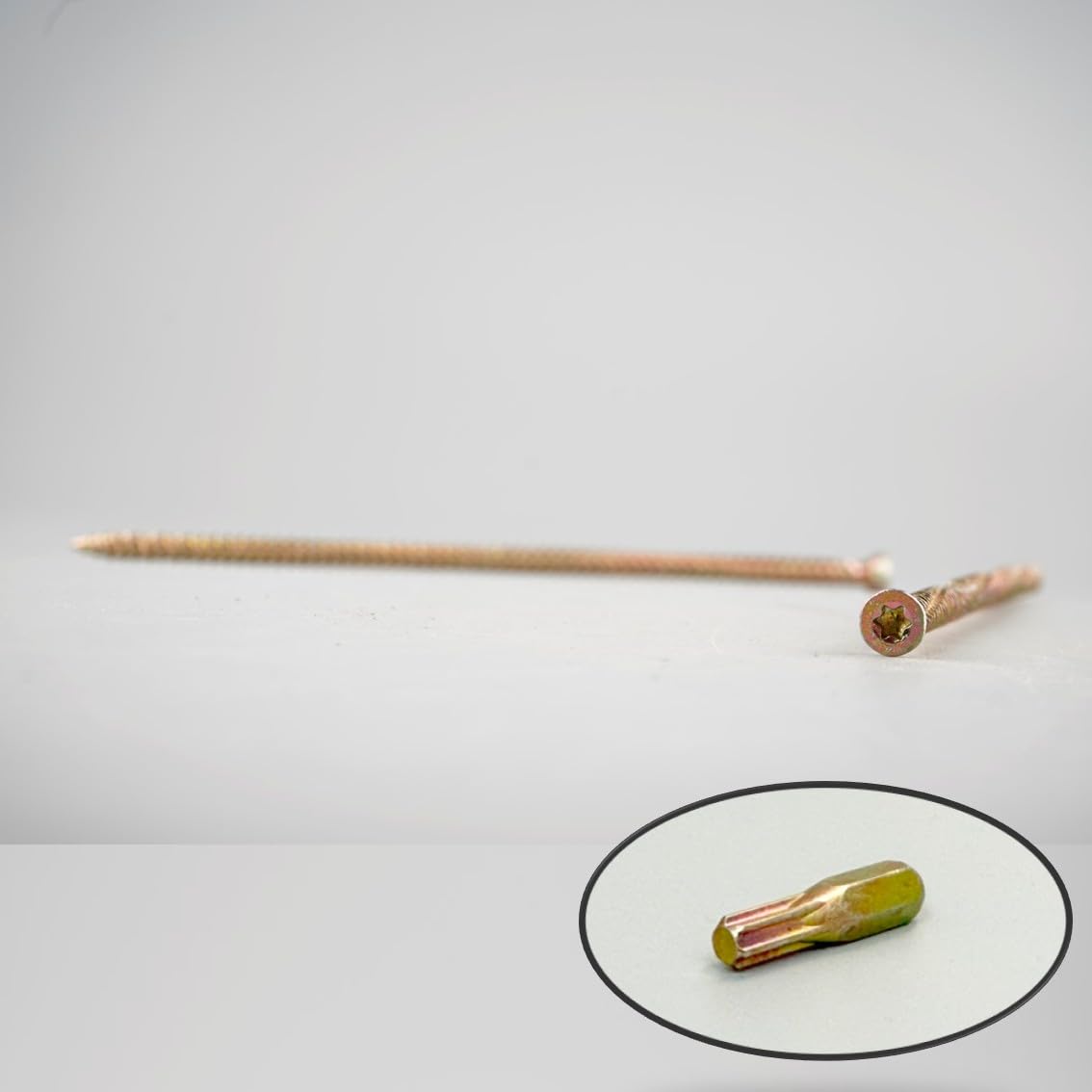 Vis béton avec embouts Torx - Vis à maçonnerie à tête fraisée zinguée pour brique et béton - Pas besoin de chevilles murales - Fixations robustes - 7,5 mm - Lot de 100 (7,5 mm x 180 mm