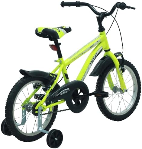TuffY'S Tec Ares 16" Jant Vitessiz V-fren Çocuk Bisikleti Yan Tekerlekli (Neon Yeşil) - Görsel 1
