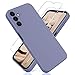 kompatibel mit günstig Kaufen-YiKaDa - Hülle Kompatibel mit Samsung Galaxy A25 5G + [2 Stück] Schutzfolie, Ultradünnes Weiches TPU Silikon Schutzhülle - Lavendelgrau