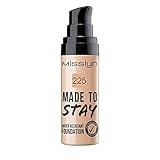 Fórmula resistente al agua Misslyn Made To Stay Water-Resistant Foundation Nr.225 Fresh Tan - Base de maquillaje (25 ml)