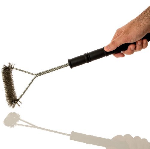 Alpha Grillers BBQ Grill Brush. Stainless Steel Bristles, 18 Inch Long Tools. Best Cleaner for A Weber Barbecue