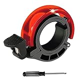 【Bike bell con diseño invisible innovador】Timbres para bicicletas tiene una forma de Q invisible única, que es pequeña y liviana, práctica y hermosa. Bicicleta timbre tiene un diseño simple y ocupa una pequeña cantidad de área del manillar. La curva de campana de bicicleta se adapta perfectamente al manillar y no interfiere con el uso normal del manillar.
