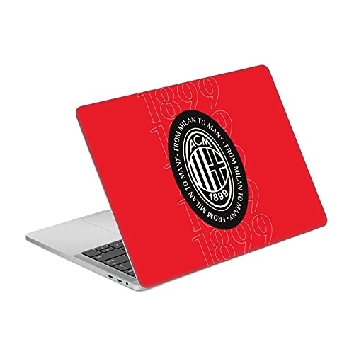 Autocollant AC Milan MacBook Pro 13 A2338 vinyle noir finition premium
