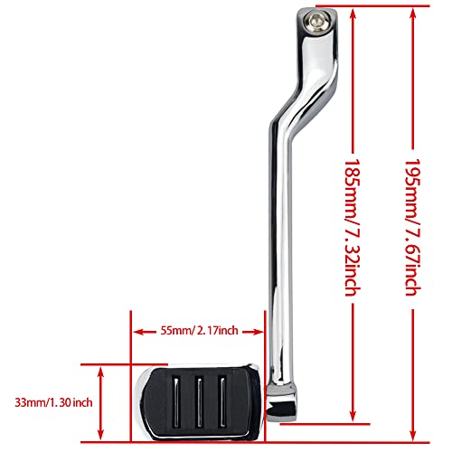Image of Heel Shift Lever w /Shifter Peg for Harley FL Softail 88-25 Touring | for Road Glide Electra Glide Road King Street Glide and 2008-2025 Trike Models