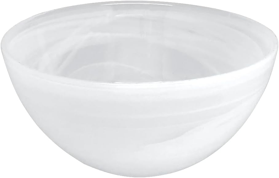 MARIPOSA ALABASTER WHITE INDIVIDUAL BOWL SET| WHITE | ALABASTER | TABLEWARE | BOWLS | GLASS | HANDMADE IN TURKEY