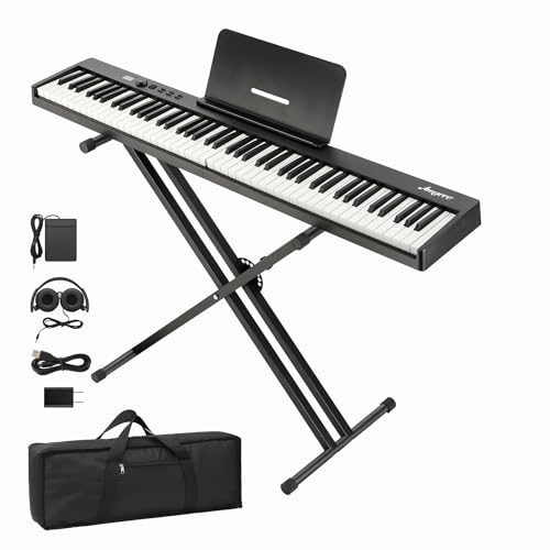 Foldable Semi-Weighted Bluetooth MIDI Keyboard