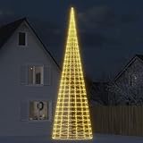GROSERY Christmas Tree Light on Flagpole 3000 LEDs Warm White 315",Effective Christmas Tree Light: Illuminate Your Flagpole with Festive Cheer Seasonal Decor, Christmas Decorations