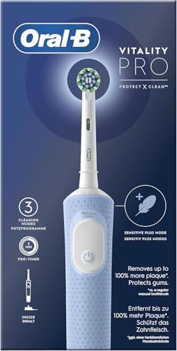 Oral-B Pro Vitality Spazzolino Elettrico Blu, con 1 Testina,...
