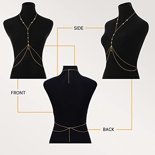Sexy Body Chains Gold Rhinestone Bra Belly Chain Jewelry Bikini Beach Rave Party Body Accessory For Women Girls #TOP6