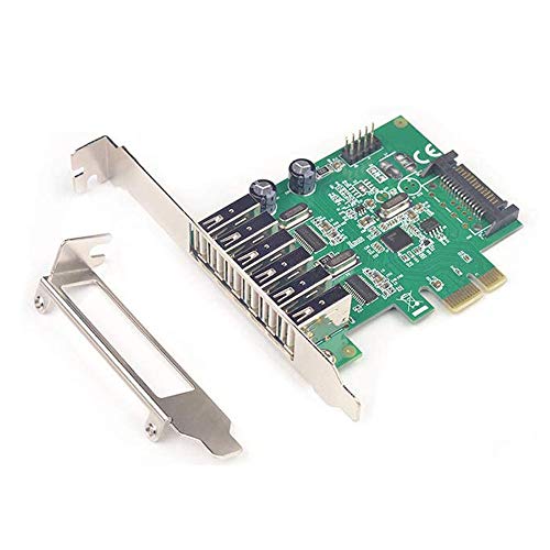 huicouldtool 6 Ports USB 2.0 PCIE PCI-e HUB Expansion Card PCI-Express Card PCI-e 1x USB 2.0 USB2.0 to PCIe Express PCI e Adapter