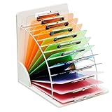 Pratique et astucieux : ce porte-bloc de bureau facilite la gestion des documents A4. La couleur blanche donne un aspect élégant et professionnel et souligne l'esthétique globale de votre espace de travail. Veuillez noter que le porte-bloc n'est pas inclus dans la livraison.