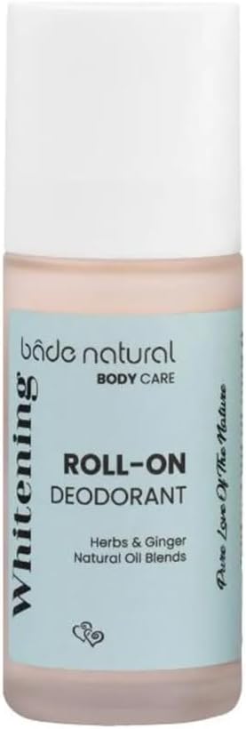 Bade Natural Doğal Roll On Beyazlatıcı Ter Kokusu Önleyici Koltuk Altı Deodorant%100 Doğal ve Vegan 50 ml