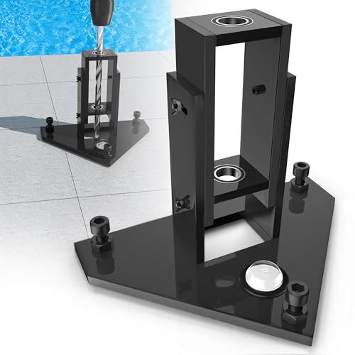 NUMAKY Pool Fence Drill Guide with Adjustable Angle & Built-in