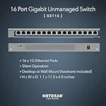 NETGEAR 16-Port Gigabit Ethernet Unmanaged Switch (GS316) - Desktop or Wall Mount, and Limited Lifetime Protection - Image 2