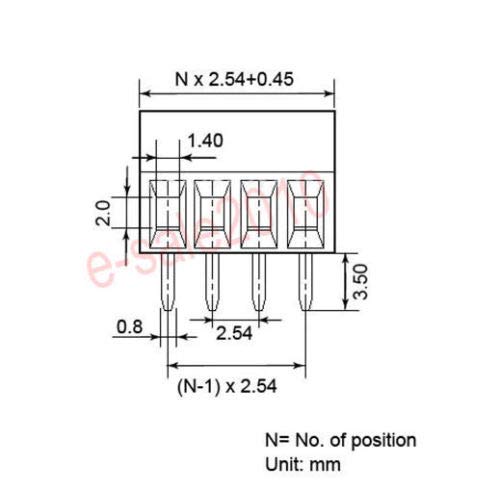 Dbparts 10Pcs 5-Pin (5 Pole) Plug-In Screw Terminal Block Connector 2.54Mm 0.1" Pitch Panel Pcb Mount Diy #TOP2