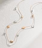 FULU AUTUMN Silver/Gold Long Necklaces for Women Long Statement Double Sweater Chain Birthday Gifts for Her Silver Gold Costume Jewellery(G and S) - Image 5