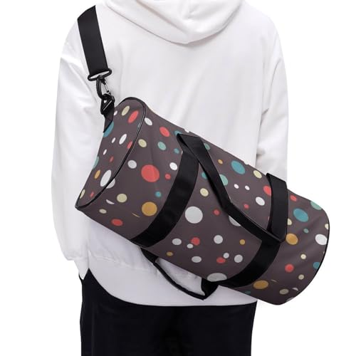 Sac de week-end léger au motif à pois pour voyager avec style