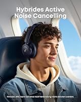 soundcore by Anker Q30 Bluetooth Kopfhörer, Hybrid Active Geräuschisolierung, Individuelle Modi, Hi-Res Sound, EQ in App, 40h Akku, bequemer Halt, Verbindung von 2 Geräten (blau) – Ansicht 3
