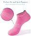 Chicpop 20 Pairs Ankle Socks for Women,No Show Pink Cotton Womens Socks,Size 9-11