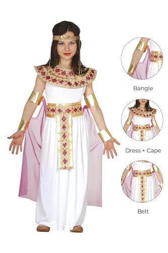 My Illusions Girls Egyptian Queen School Dress Up World Book Day Kids Fancy Dress Childs Costume Outfit (Red, Large 10-12 Years) - Image 2