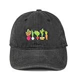 Embroidered Mixed Vegetable Baseball Hats Fun Gardening Dad Hat Colorful Sun Summer Baseball Caps for Men & Women