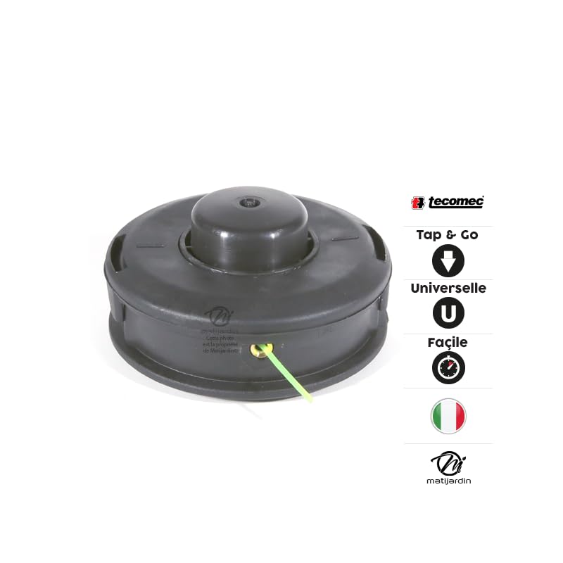 Matijardin - Testina decespugliatore a 2 fili universale Tap & Go Ø 130 mm Tecomec