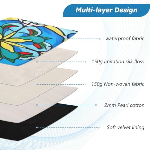 Funda para portátil de 13-14 pulgadas con diseño Talavera miniatura 4