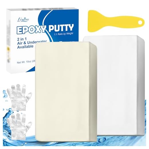 Epoxy Putty - 10oz Fast Repair Multipurpose Clay, Strong Adhesion Epoxy Filler Putty for Fixing Leaks, Cracks, Filling - 2 Part Epoxy Sculpt Clay for Bonding Metal, Tile, Ceramics, Plastic (White)