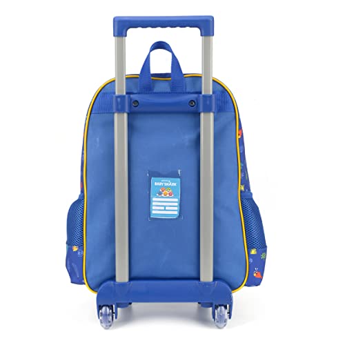 Mochila Infantil Baby Shark com rodinhas