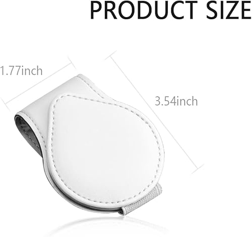 Miniatura 2 de OFBAND Soporte magnético para lentes de sol para visera de automóvil, de piel sintética, organiza gafas, boletos, tarjetas y mantiene el automóvil