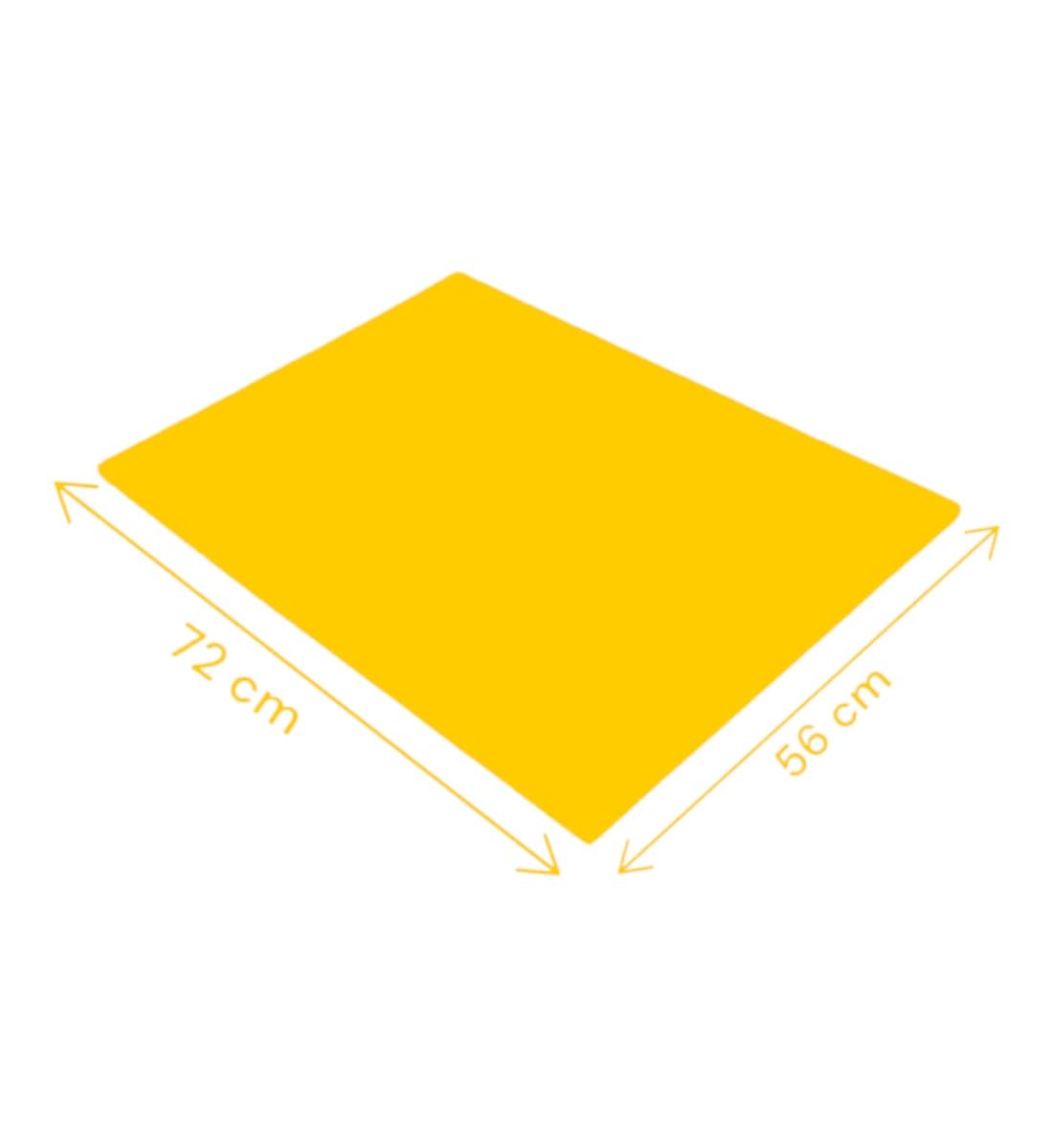 Dark Yellow Chart Paper - A1 Size, Pastel, 220 GSM, Pack of 15 Sheets, Unruled, Plain Paper for Art & Craft 1